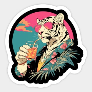 cool tiger Sticker